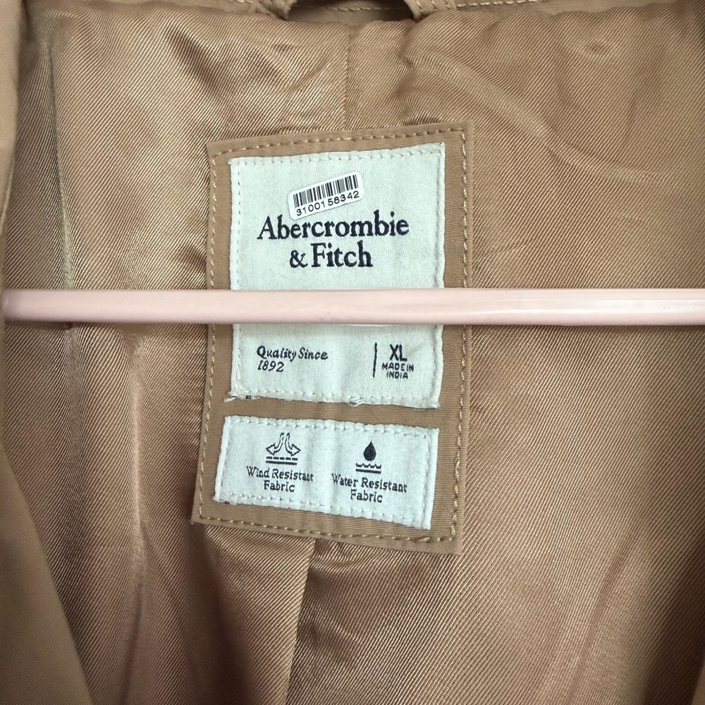 Abercrombie & Fitch Tan Trench Coat - Picture 2 of 4